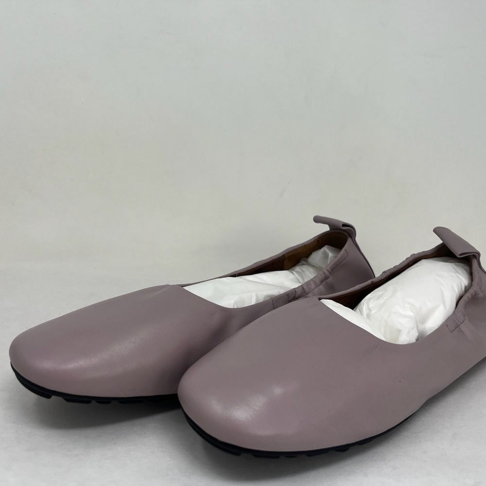 Aquatalia Quortney Leather Ballet Flats Rubber Sole Size 9.5 New